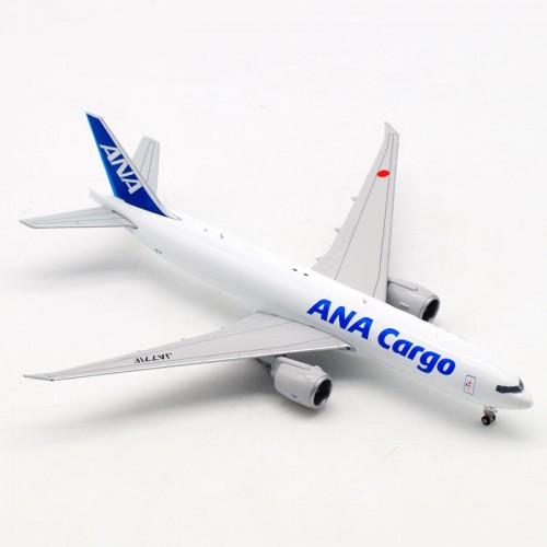 JC Wings 1:400 ANA Cargo Boeing 777-200LRF Diecast Plane Model JA771F Flaps Down 