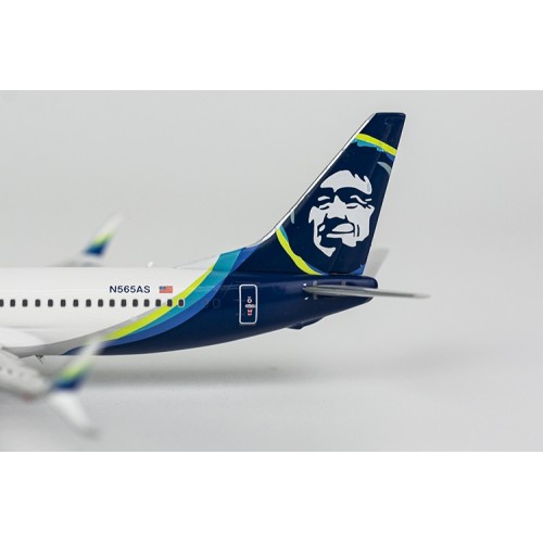 NG Models アラスカ航空 B737‑8 N565AS 1:400 NG Model 1:400 Alaska Airlines Boeing B737-800 Diecast