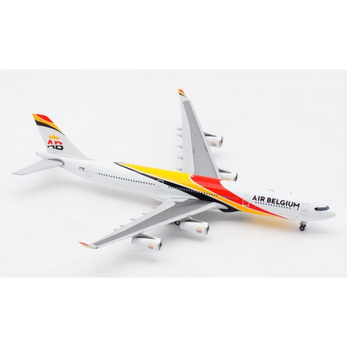 1:400 JC Wings XX4420 Air Belgium A340-300 OO-ABA Aircarft Model+Free Tractor 